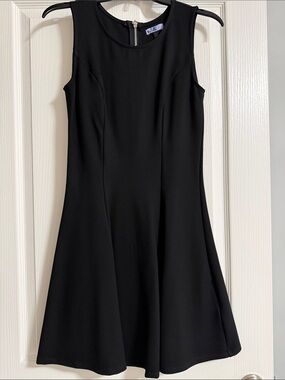 Worthington Black Sleeveless Midi Fit & Flare Dress